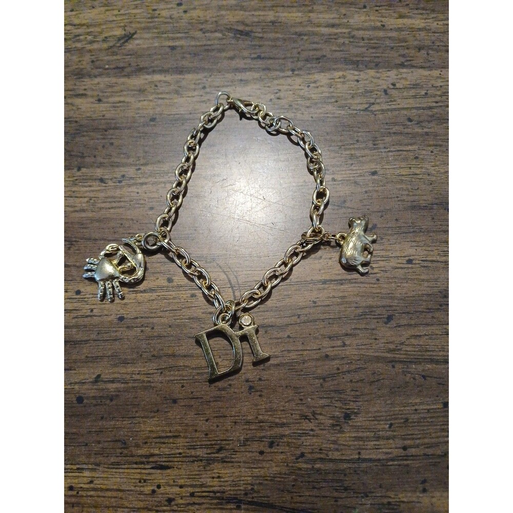 Diamonds International Souvenir Charms Bracelet Caribbean Cruise 7 1/2” L